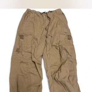 Jaded London Tan Cargo Pants with Relaxed Fit